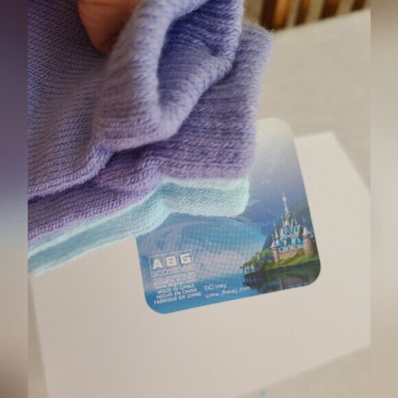 Disney Frozen 2 Pair Child Toddler Girl Warm Fall Winter Mittens Gloves Purple - Picture 5 of 6